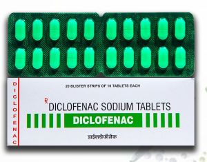 Green Diclofenac Sodium Tablets