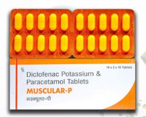MUSCULAR-P Diclofenac Potassium & Paracetamol Tablets