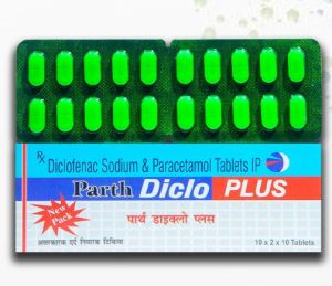 Parth Diclo Plus Diclofenac Sodium & Paracetamol Tablets IP